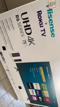 Hisense 4k 75” Smart TV