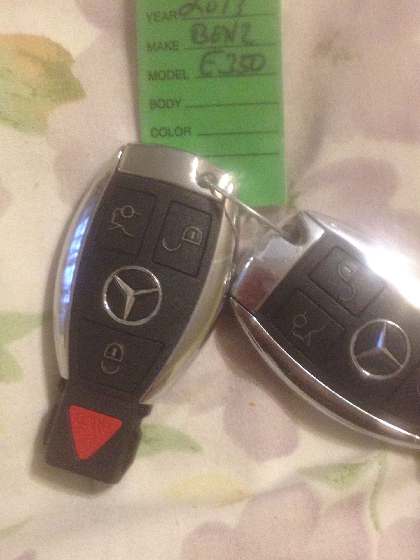 2013 Mercedes key fob