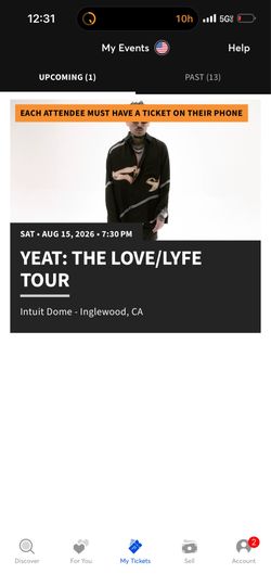 Yeat Tour Inglewood