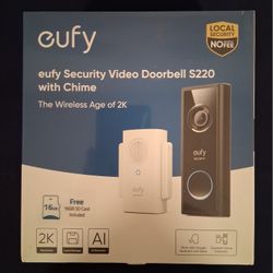 EUFY Security Video Doorbell 2K w/ Chime 