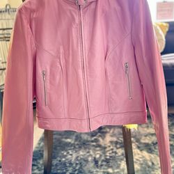 Wilsons - Vintage Super cute Pink biker jacket