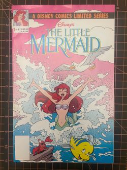 Disney's the Little Mermaid Limited Series #1 (Disney February 1992)- damaged- bagged and boarded