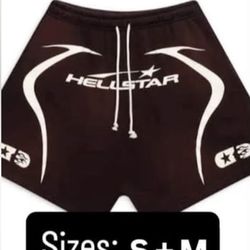 Hellstar Sweat Shorts (Burgundy)