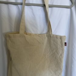 Canvas Tote Bag, By Brandy Melville, Cream Color