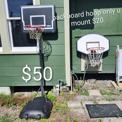 Can Deliver $50 Basketball Hoop With Pole And Stand Or $20 Hoop Only You Mount It
