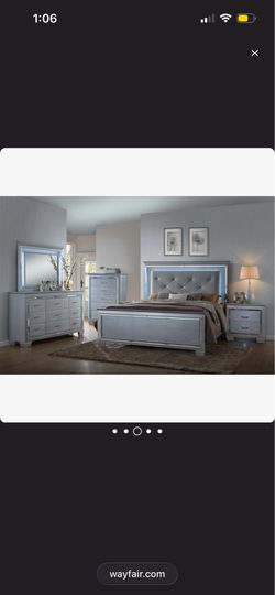 rosdorf park sliver queen bed set