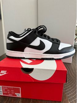 Nike Dunk low Panda black/white mens size 12  like new