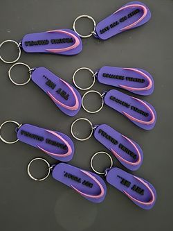 3d Printed Funny Sandal Keychains