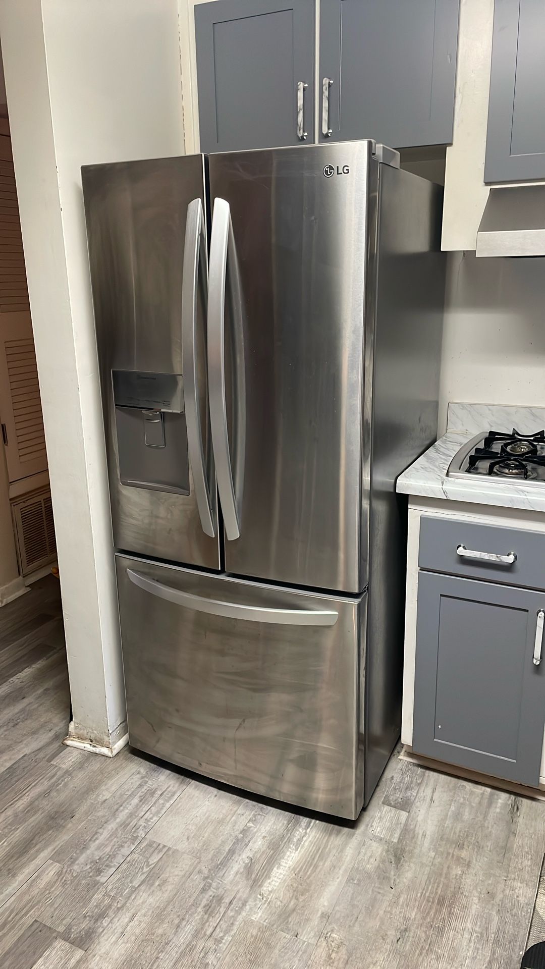 LG - Stainless -French 3 door refrigerator