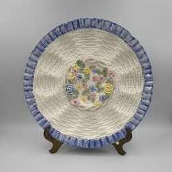 Vintage Ceramic Fitz & Floyd Easter egg server - Deviled Egg Platter from the Bunny Hollow Collection 