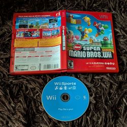 Get Active with Wii Sports (Disc Only) in Super Mario Bros. Case Nintendo Wii/Wii U
