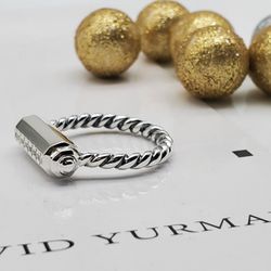 David Yurman Sterling Silver Lexington Ring Size 8