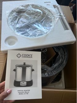 Cook's Companion Vertical Rotisserie Roaster – Brand New/Never Used
