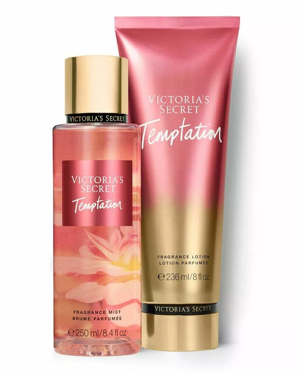 Victoria's Secret Temptation Fragrance Mist, 8.4 fl oz & Lotion, 8 fl oz