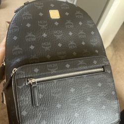 MCM Stark Visetos Logo Monogram Backpack