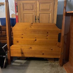 Queen Bed Frame Solid Real Wood Excellent Quality