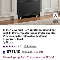 Brand New 24” Beverage Cooler