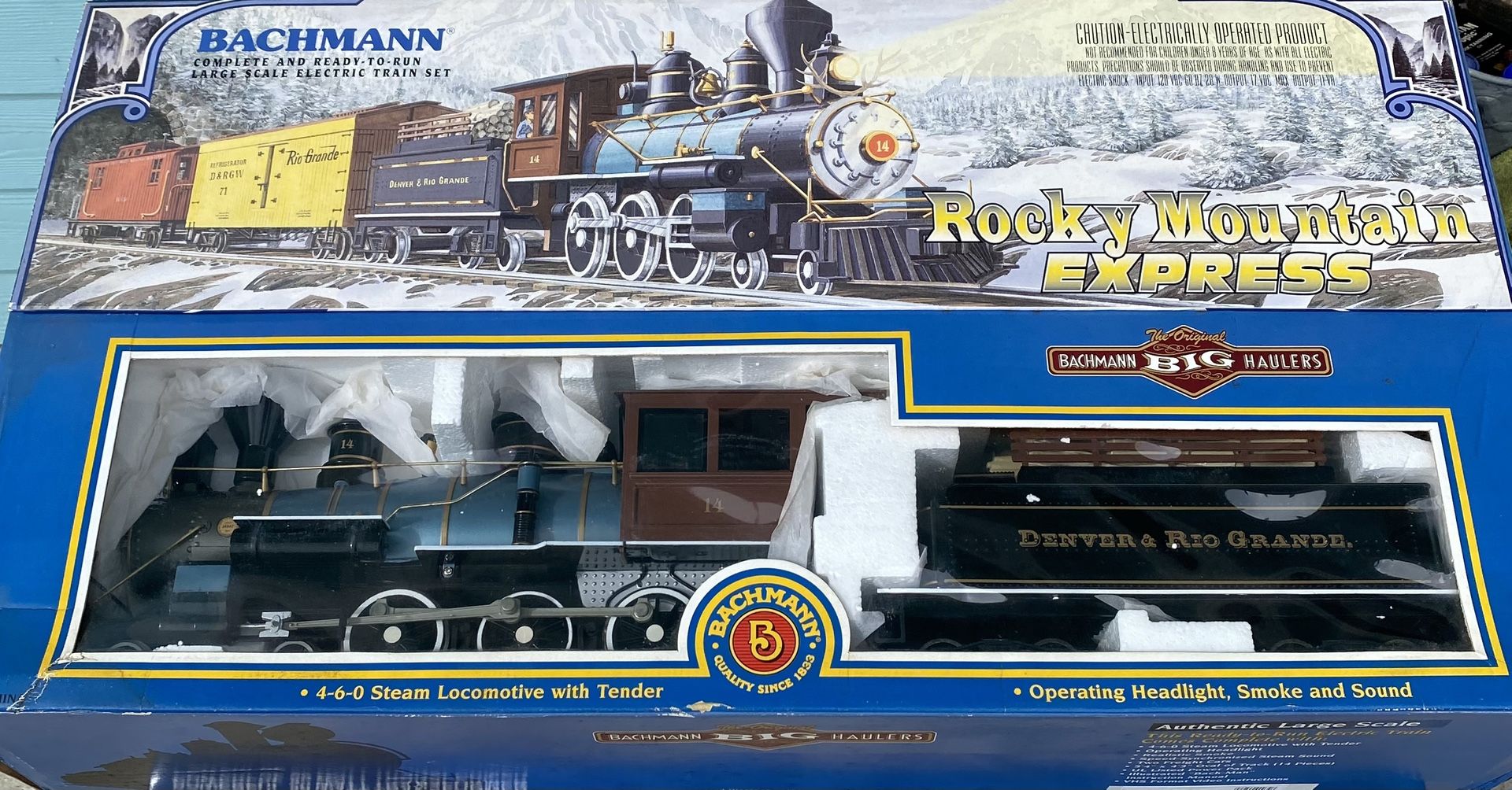 Big Haulers Rocky Mountain Express Bachmann Complete and Ready-To-Run Large Scale Electric Train Set