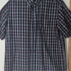 XL MENS GEORGE  MULTICOLOR DRESS SHIRT 