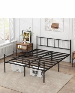 DIIYIV Queen 14 Bed Frame-Classic Metal Platform Bed👇CROSSROADS 👇