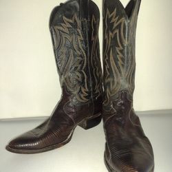 Western Cowboy Boots  -Lizard Skin  Size 11D