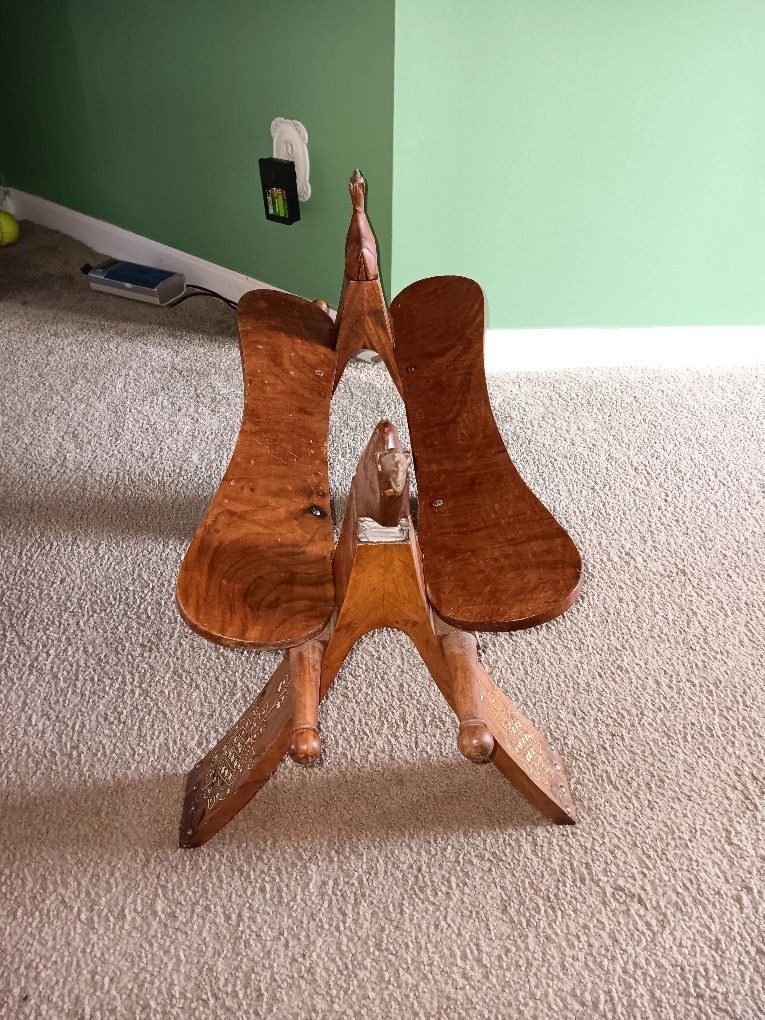 Camel Saddle Solid Teak