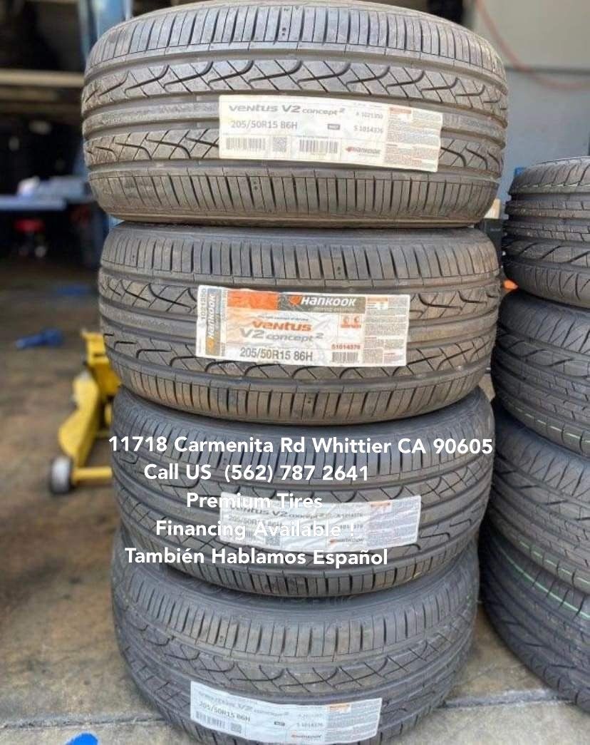 205/50/15 HANKOOK Ventus New Set of Tires FREE Install & Balance Set de Llantas Nuevas Instaladas Y Balanceadas WE FINANCE, Tambien Financiamos ‼️‼️