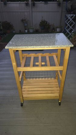 Kitchen island cart