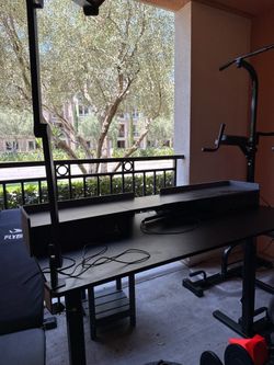 Computer desk.
