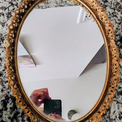 Vintage Gold Fillgree Vanity Mirror
