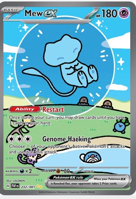WTB LTB BUBBLE MEW EX PALDEA EVOLVE POKEMON CARD