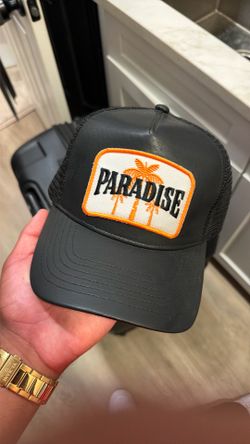 Leather snapback
