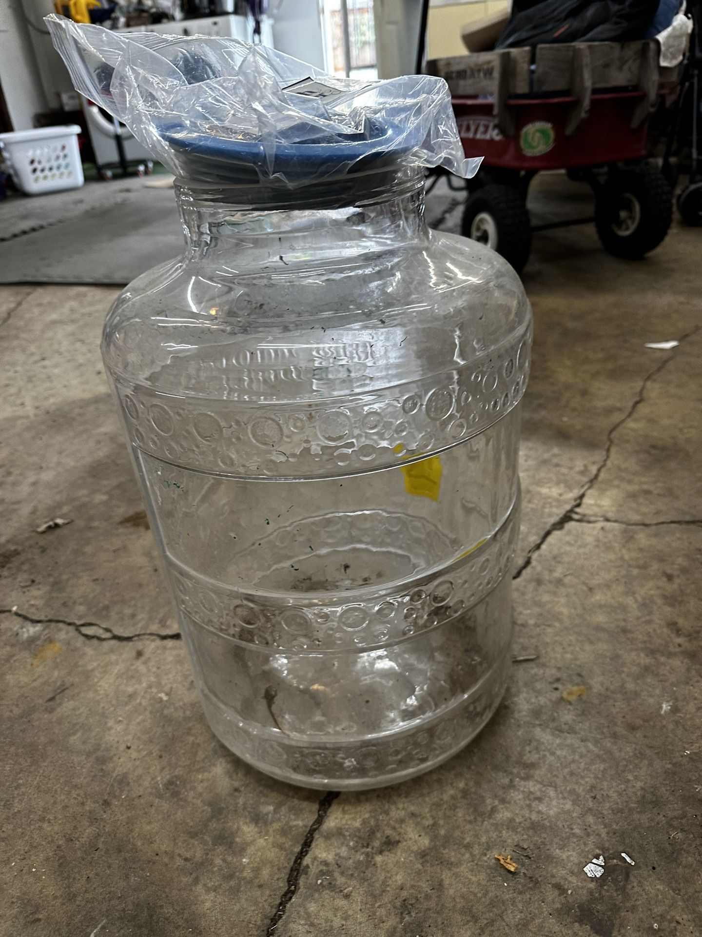 Glass Carboy Fermenter Big Mouth Bubbler New Lid