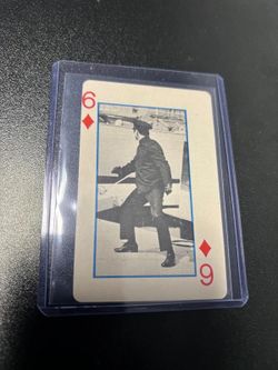1966 Green Hornet Playing Cards Bruce Lee - 6 Of Diamonds