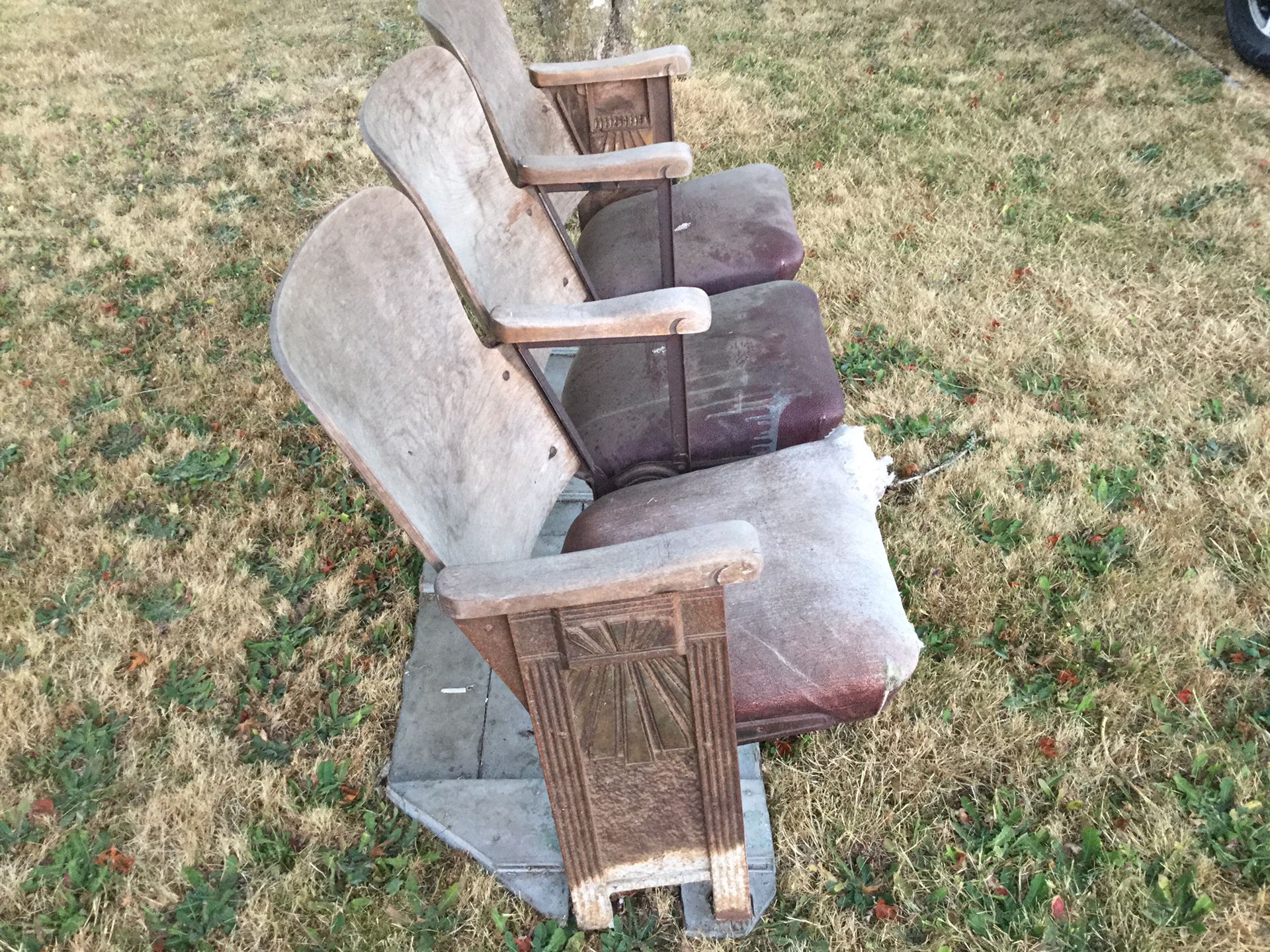 Old theater seats