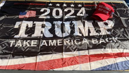 American Flag And Hat