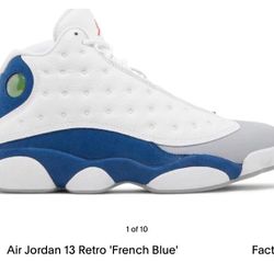 Air Jordan 13 Retro French Blue Sz 9