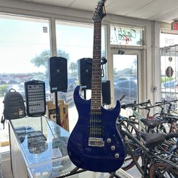Silvertone Electric Blue Guitar 