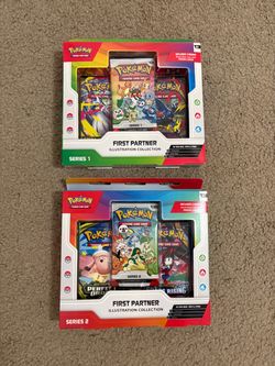 Pokemon First Partner Illustration Collection Series 1 + Series 2 Bundle