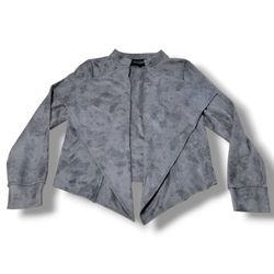 Rebecca Elliot Jacket Size Medium MD Cardigan Sweater High Low Jacket Fuax Suede Jacket Women's Measurements In Description 