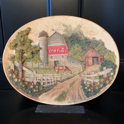 Coca-Cola Country Sculptured Plate by Ray Day