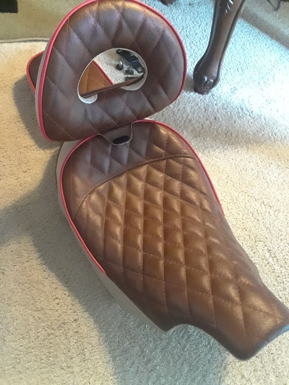 Corbin coop harley davidson seat with backrest