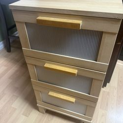 Ikea 3 Drawer Natural Color 