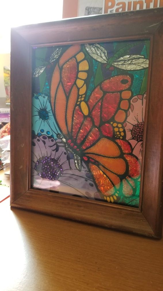 Butterfly Foil Painting