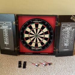 Dartboard And Cabinet