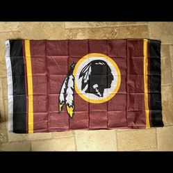 Washington Redskins Commanders 3x5 Fr Flag Mancave Garage Banner
