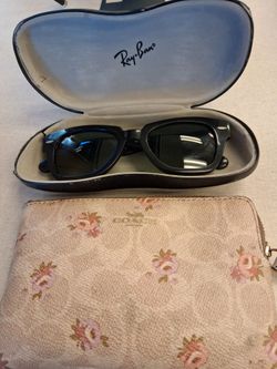 Im a reliable longtime seller from Facebook ship to nyc Ray-Ban sunglasses & floral coach pocket book