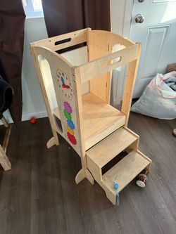 montessori toddler kitchen stand