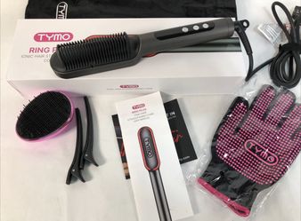 TYMO Ring Plus Ionic Hair Straightener Brush Without Box