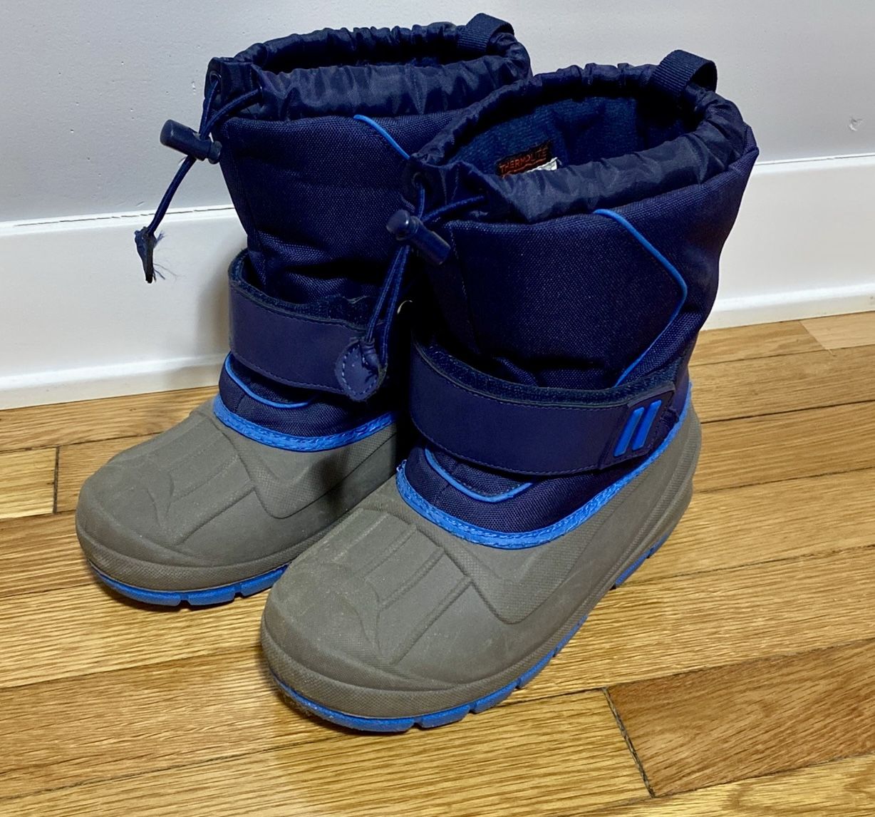 Cat & Jack Boys Snow Winter Boots,ThermoLite, Size 3 Big Kids